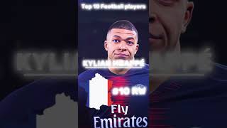 Top 10 footballers football edit futbol messi fifa worldcup ronaldo neymar fyp kdb mbappe [upl. by Lyrehc]