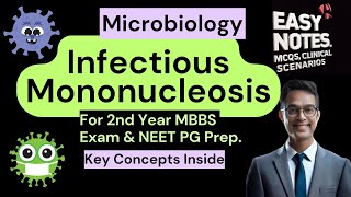 Infectious Mononucleosis  E B Virus  Easy Notes amp MCQs MBBS NEET PG INICET Microbiology DrBala [upl. by Yekcin882]