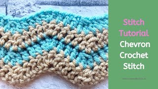 How to Crochet Chevron Stitch for Beginners [upl. by Nielsen]