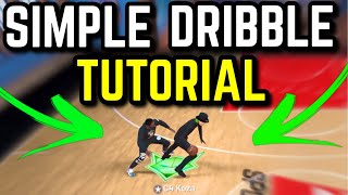 EASY STAND STILL DRIBBLING TUTORIAL FOR BEGINNERS NBA 2K22 CURRENT GEN  HOW TO DRIBBLE 2K22 [upl. by Idalla]