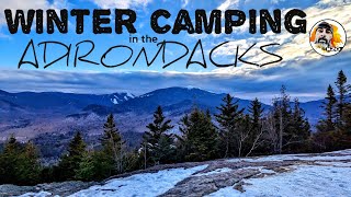 Adirondack Winter Camping  Rocky Falls and Mount Jo [upl. by Perlis698]