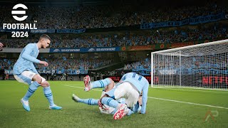 eFootball 2024  Manchester City vs Liverpool  Gameplay  Steam PC [upl. by Hayikaz68]