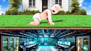 BABY FINDS SECRET BUNKER UNDER HOUSE  Whos Your Daddy [upl. by Matthei266]