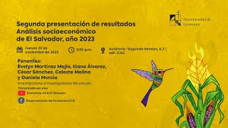 Segunda presentación de resultados Análisis socioeconómico de El Salvador año 2023 [upl. by Amara599]