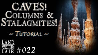 Crafting Cave Stalagmites and Columns tutorial for Tabletop RPG [upl. by Nelak]