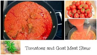 How to Prepare Tomato StewWaakye Stew with Goat Meat From Fresh Tomatoes [upl. by Lindsley97]