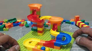 marble asmr ☆ satisfying building blocks marble run asmr ☆ asmr asmr asmr [upl. by Weatherley]