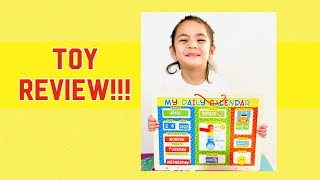 Toy Review  My Daily Magnetic Calendar  by Melissa amp Doug for Preschool kids [upl. by Ecirp967]