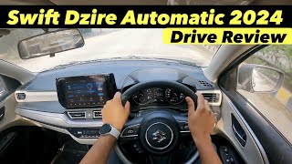 Maruti Suzuki Dzire 2024 Automatic Drive Review Gear Shifting  Comfort  Mileage [upl. by Ynoyrb]