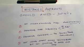 What aspirants should NOT do while studying for UPSC Exam  Don’ts of UPSC by Manuj Jindal [upl. by Anilat]