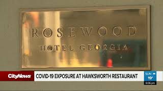 COVID19 warning issued for Hawksworth Restaurant [upl. by Semajwerdna]