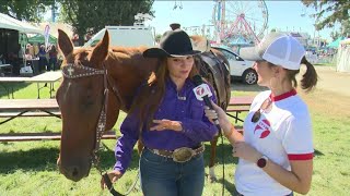 KTVB at the Western Idaho Fair Horse drill team Twinstunts [upl. by Eineg]