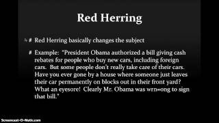 Red Herring vs Straw Man [upl. by Cindra389]