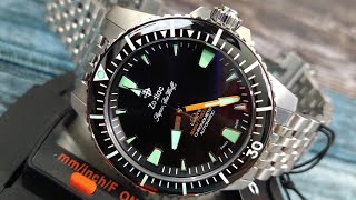 Zodiac ZO3552 Super Sea Wolf ProDiver Automatic Black Dial [upl. by Stanislaw]