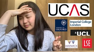 my ucas decision reactions  full application journey oxford imperial ucl lse warwick [upl. by Oirad]