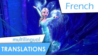 Let it go French Lyrics amp multiTranslation [upl. by Adala14]