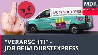 Mieser Job – Arbeiter bei Durstexpress  Exakt [upl. by Lomax]