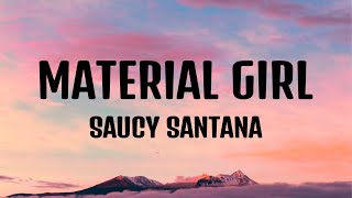 Saucy Santana  Material Gworl Material Girl Lyrics [upl. by Rehposirhc]