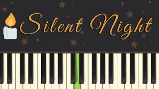 Easy Piano Tutorial Silent Night with free sheet music [upl. by Aun]