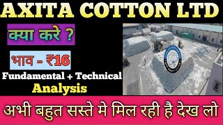 Axita Cotton Ltd Latest NewsAxita Cotton SharePenny Stocks to Buy Now 2024 [upl. by Nilla]