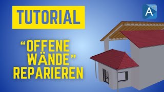 Offene Wände reparieren  Tutorial  ArCon Professional [upl. by Eesac]