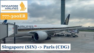 Singapore Airlines 777300ER  2024 Singapore SIN to Paris CDG  Economy  Trip Report 074 [upl. by Nnorahs]