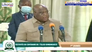 DISCOURS DU PRÉSIDENT FÉLIX TSHISEKEDI A NKAMBA  100 ANS DE L’ÉGLISE KIMBANGUISTE [upl. by Marb]