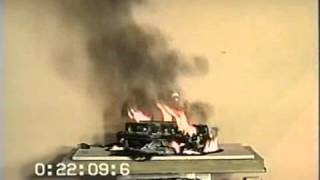 Large Scale Fire Testing of Computer Equipment mpeg4 [upl. by Ztnaj]