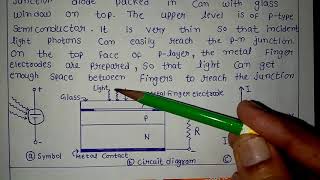 Solar Cell  Construction and working of Solar cell  use of solar cells Class 12 [upl. by Lister]