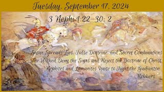 Tuesday Sept 17 2024  3 Nephi 12230 2 [upl. by Alledi]