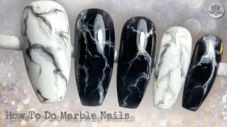 How to do Easy MARBLE NAILS Design 👌  KMF Nails Design [upl. by Gosselin]