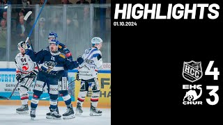 HC La ChauxdeFonds vs EHC Chur  Highlights  01 octobre 2024 [upl. by Nnylarac]