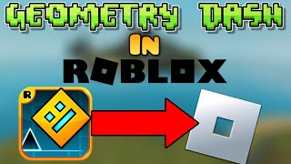 I played Geometry Dash IN ROBLOX [upl. by Twedy]