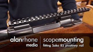 Scope Mounting  Fitting a Picatinny Rail to a Sako 85 [upl. by Mavis]