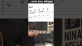 Jazz Guitar Arpeggios  Diatonic Arpeggios Of The G Major Scale [upl. by Cary159]