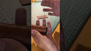 Beginner Level  Handmade Leather cardholder handmade leathercraft [upl. by Lenoil283]