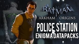 Batman Arkham Origins  Police Station  All Enigma Datapacks  Extortion Files Locations [upl. by Leizar527]