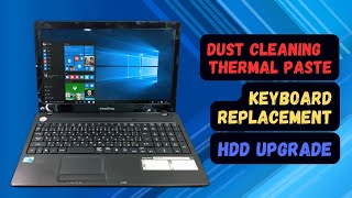 How to Deep Clean Upgrade amp Replace Keyboard on eMachines e732 Laptop [upl. by Pirali]