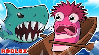 Phoebe Goes Swimming with a Shark in Roblox Shark Bite [upl. by Zaller]