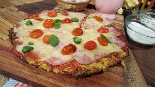 Pizza de masa de coliflor [upl. by Kevan]