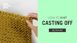 How to knit Casting Off [upl. by Ignatzia]