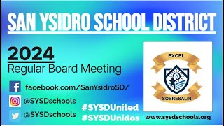 SYSD Board Meeting 91224 [upl. by Dnomder259]