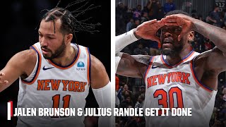 KNICKS DUO STUN AGAIN 🔥 Jalen Brunson amp Julius Randle combine for 60 to take down Nets  NBA on ESPN [upl. by Malaspina]