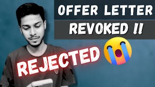 Wipro Rejection Mail  Onboarding cancelled  Offer letter revoked  Elite hiring  Preskilling [upl. by Hsreh]