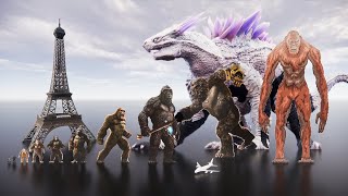 Kong evolution against Shimo size  3D comparison [upl. by Berstine]