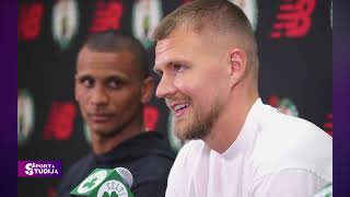 Kristaps Porziņģis  pirmais latvietis NBA finālā  Sporta Studija [upl. by Nannoc]