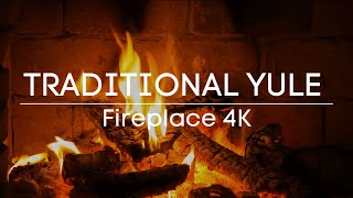 Get Cozy with the SOFTEST Winter Ambiance  4K Yule Fireplace [upl. by Amjan933]