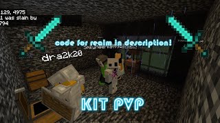 KIT PVP ADDEDjoin my no permission minecraft bedrock realm CODE IN DESCRIPTION [upl. by Vince813]