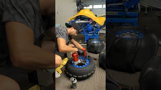 Mounting Skattrak sand tires on custom omfperformance beadlocks  Suzuki LT250R 2stroke atv [upl. by Cuda230]