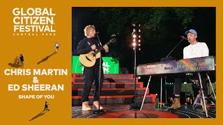 Ed Sheeran performs Shape of You with Chris Martin  Global Citizen Festival NYC 2024 [upl. by Warring]